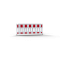 Schake EURO | panel fence | film RA2/B, red / white | length: 2,40 m (no TL test) | without lamp adapter